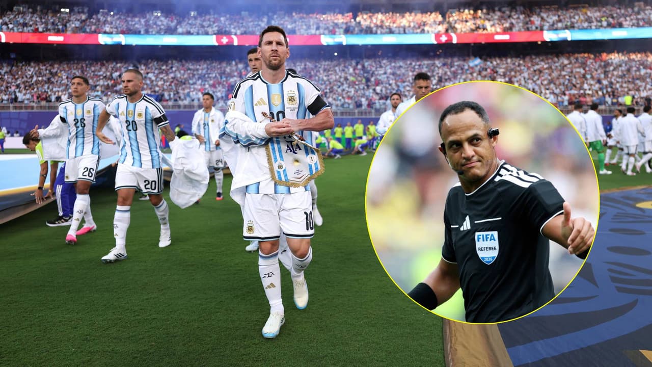 El árbitro del Inglaterra-Argentina ya estuvo en dos títulos de Messi