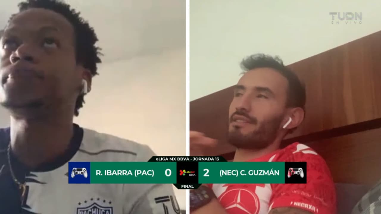 En un duelo desangelado, Carlos Guzmán de Necaxa venció 2-0 a Romario Ibarra, representante del Pachuca en la eLiga MX.