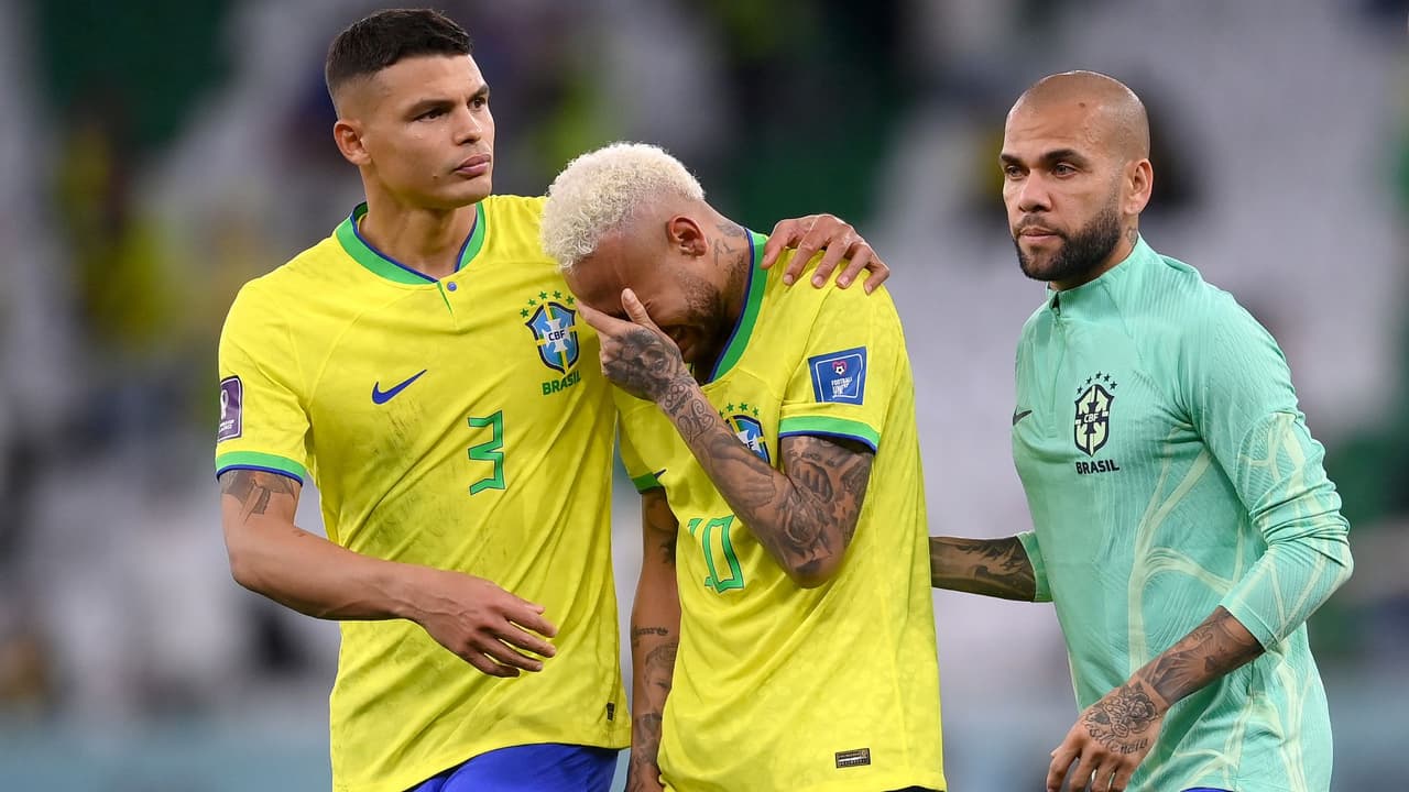 Mundial Qatar 2022: Neymar llora tras la eliminación de la Copa del Mundo.