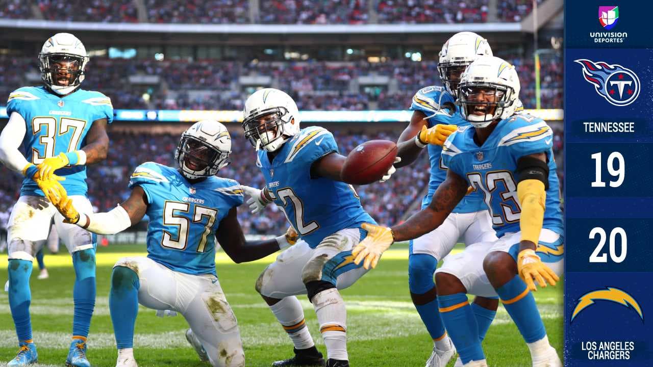 Chargers hicieron de Londres su 'verdadera casa' y vencieron a los Titans