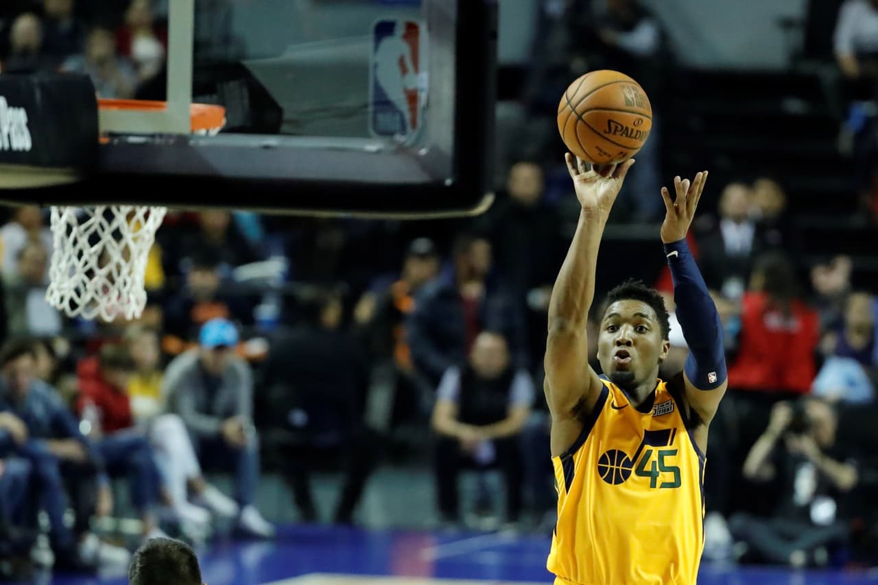 Donovan Mitchell fue el principal anotador de los Jazz con un total de 24 puntos en el juego.