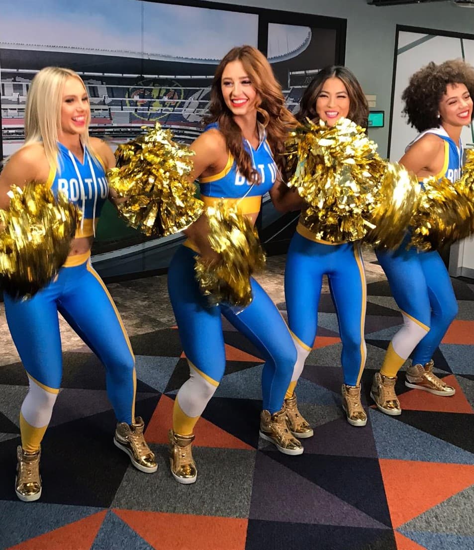 Esta mañana TUDN recibió una visita especial tras contar con la presencia de las Cheerleaders de Los Angeles Chargers.