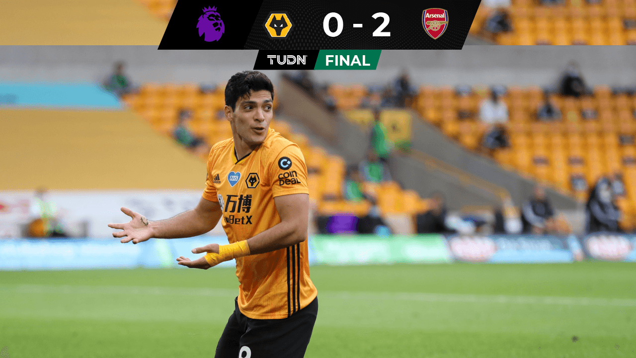 Raúl Jiménez y el Wolverhampton son frenados por el Arsenal