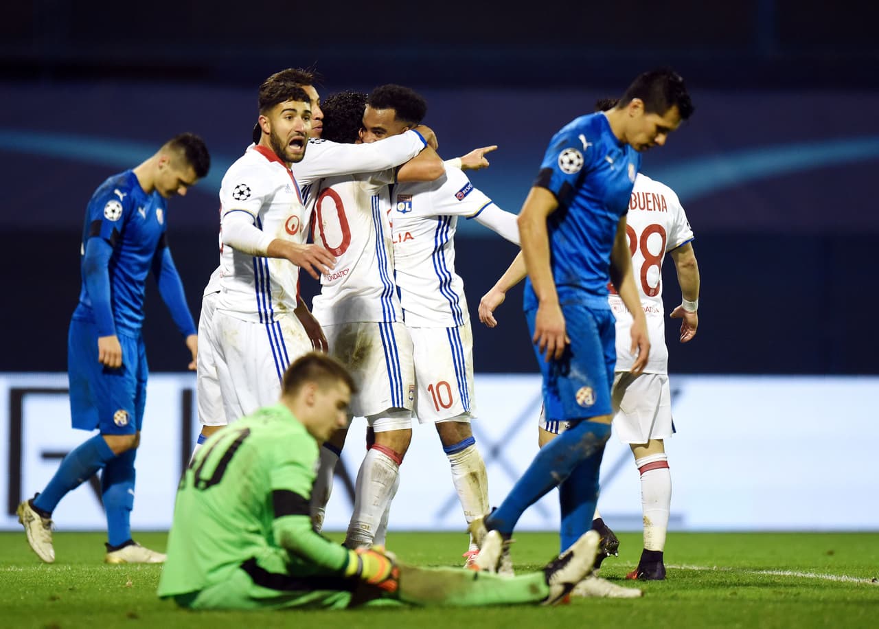 Olympique de Lyon venció 1-0 a Dinamo Zagreb