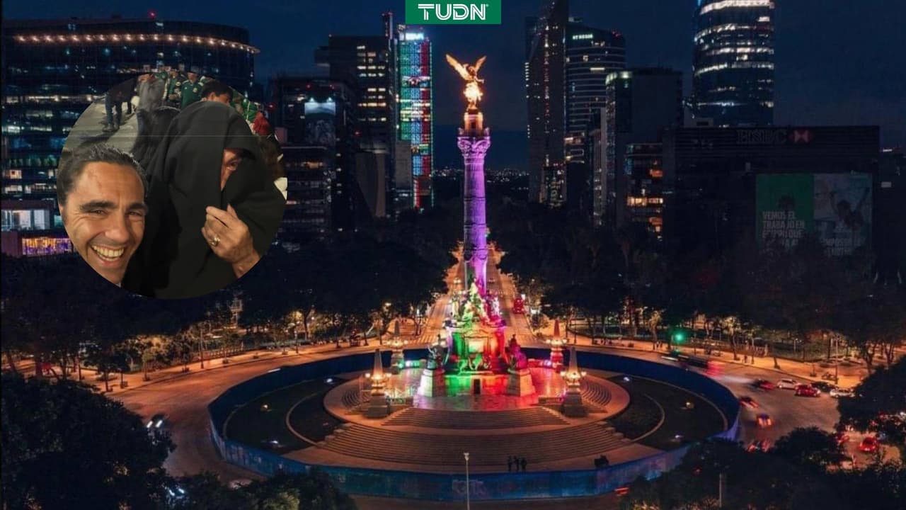 La Volpe aparece de incógnito en festejos en el Ángel de la Independencia