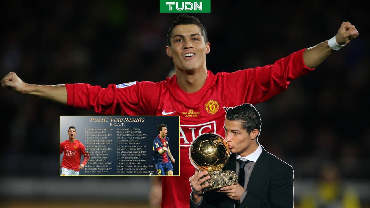 Cristiano Ronaldo gana votación del BOAT, mejor Balón de Oro de todos los tiempos