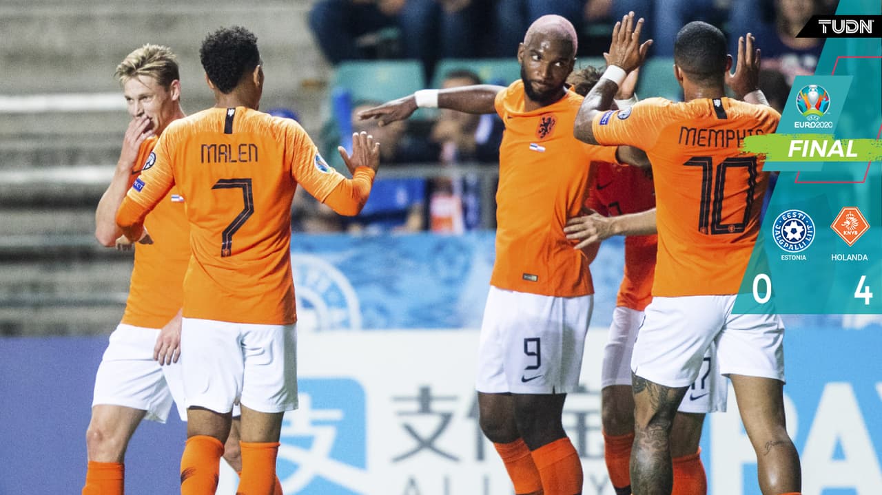Holanda brilla y aplasta a Estonia