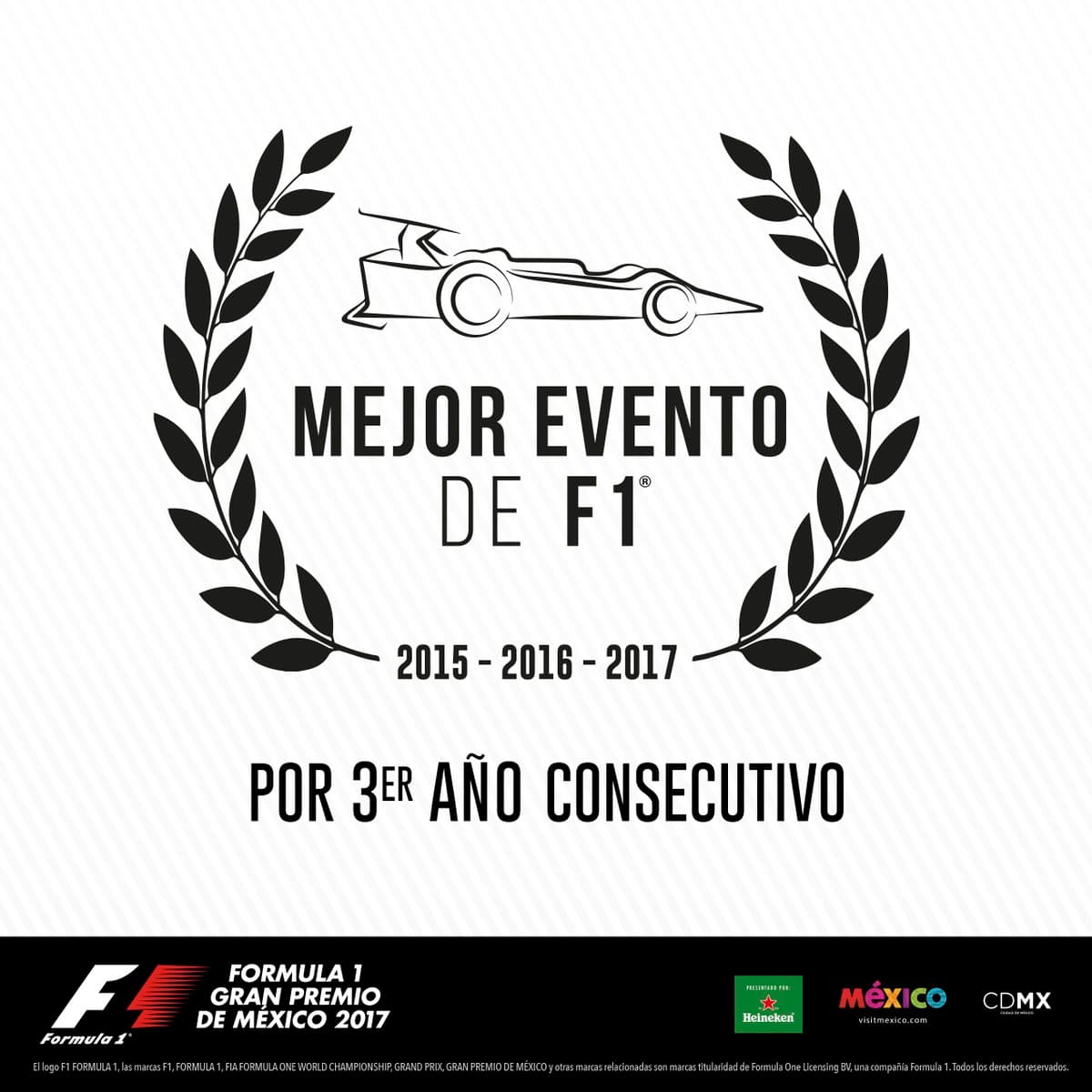 La Fórmula 1 nombra al GP de México como el mejor evento del año por tercera ocasión