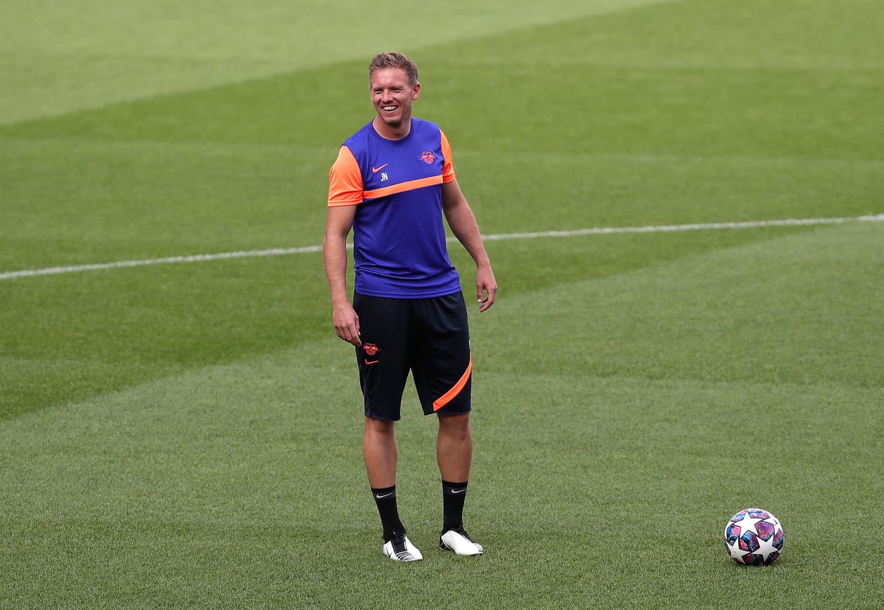 Nagelsmann y su maestro Tuchel, previo al PSG vs. Leipzig