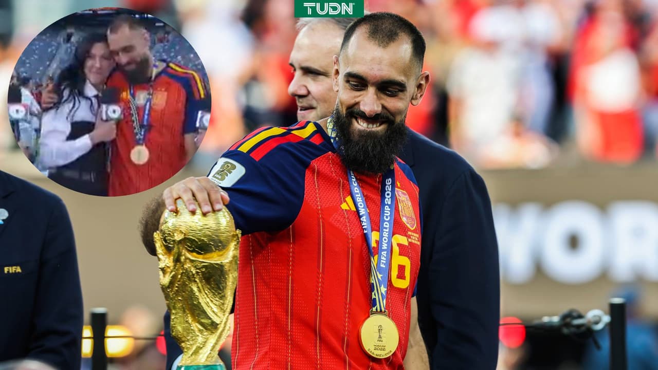 El emotivo reencuentro de Jenni Hermoso y Borja Iglesias en la Final del Mundial