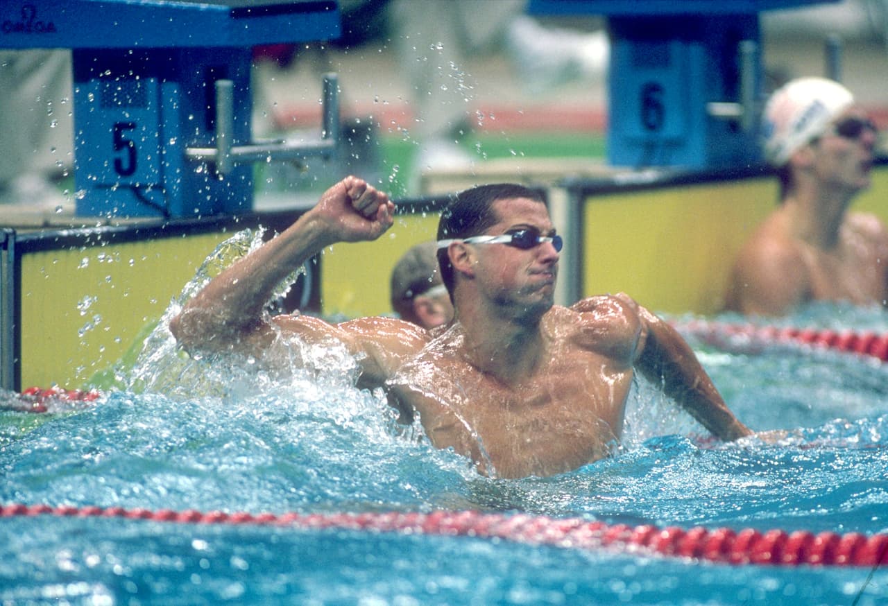 <b>Matt biondi, Estados Unidos (1965). Natación.</b> Participó en tres Juegos Olímpicos y ganó once medallas, ocho de ellas de oro.
<br>