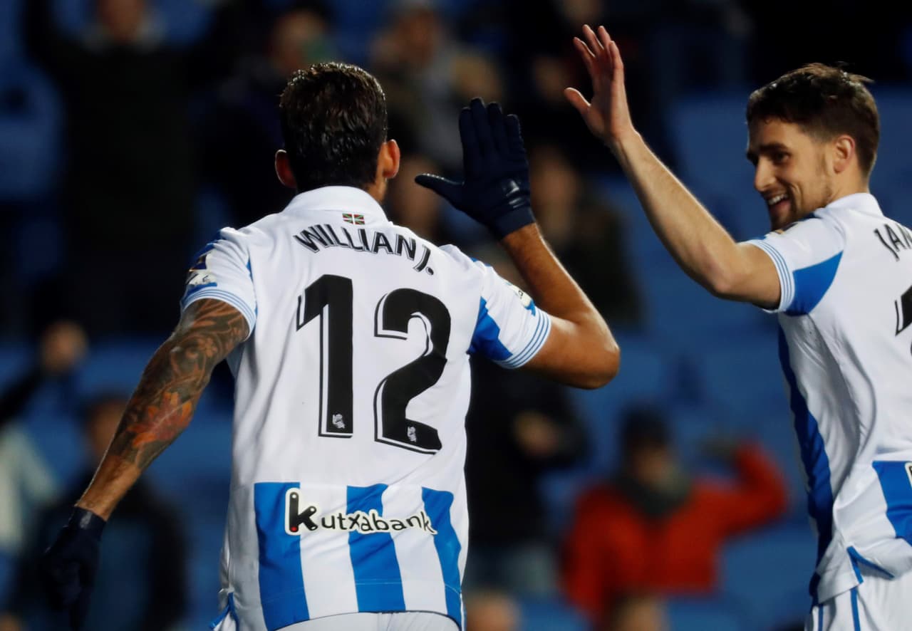 Willian estaba dándole mucha tranquilidad a los vascos pero pareciera que esta, aparentemente, cómoda ventaja, le cayó pesada a la Real.