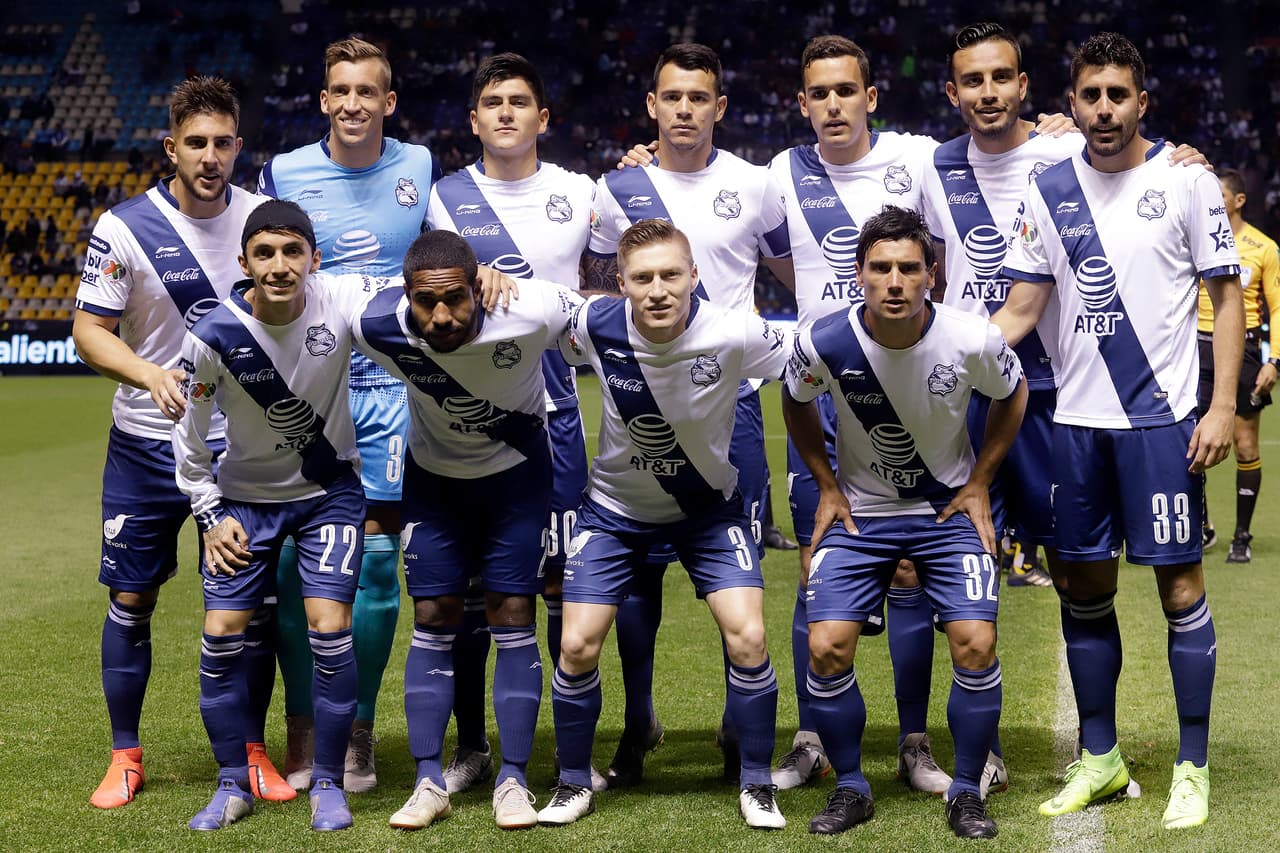 La formación titular del Puebla en busca de su segundo triunfo consecutivo.