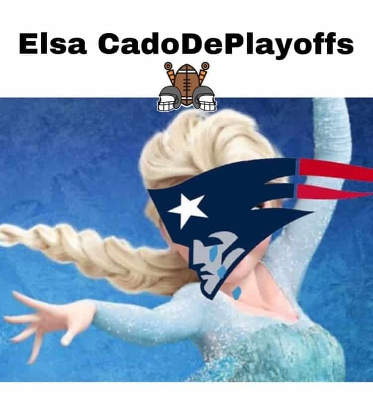 Los Patriots de Tom Brady se volvieron el centro de burla por su pronta eliminación en Playoffs.