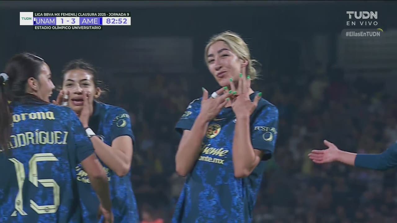 ¡Romántico golazo de Jocelyn Orejel! Y América vence a Pumas a domicilio