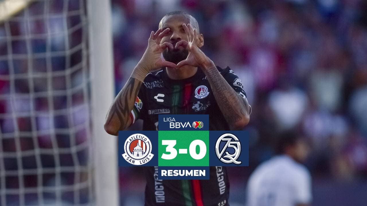 Joao Pedro abre el camino para goleada de San Luis sobre Querétaro