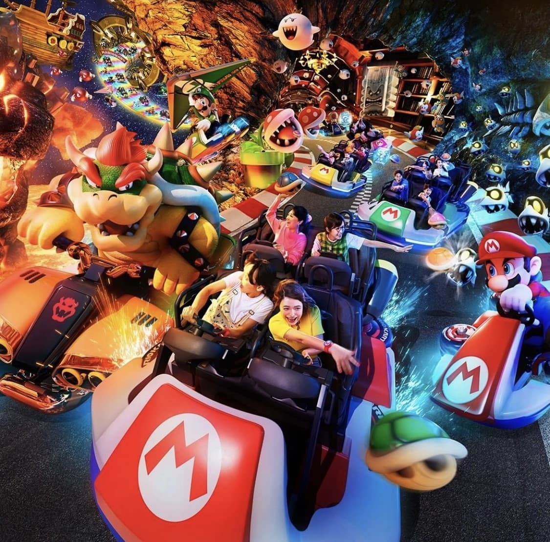 Las instalaciones del nuevo parque están inspiradas en el divertido mundo de Super Mario.
<br>