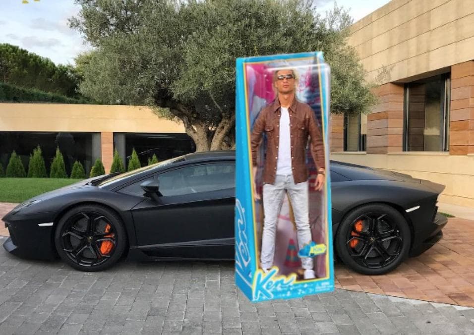 Ingeniosos memes se burlan de foto de CR7 junto a su 'Lambo'