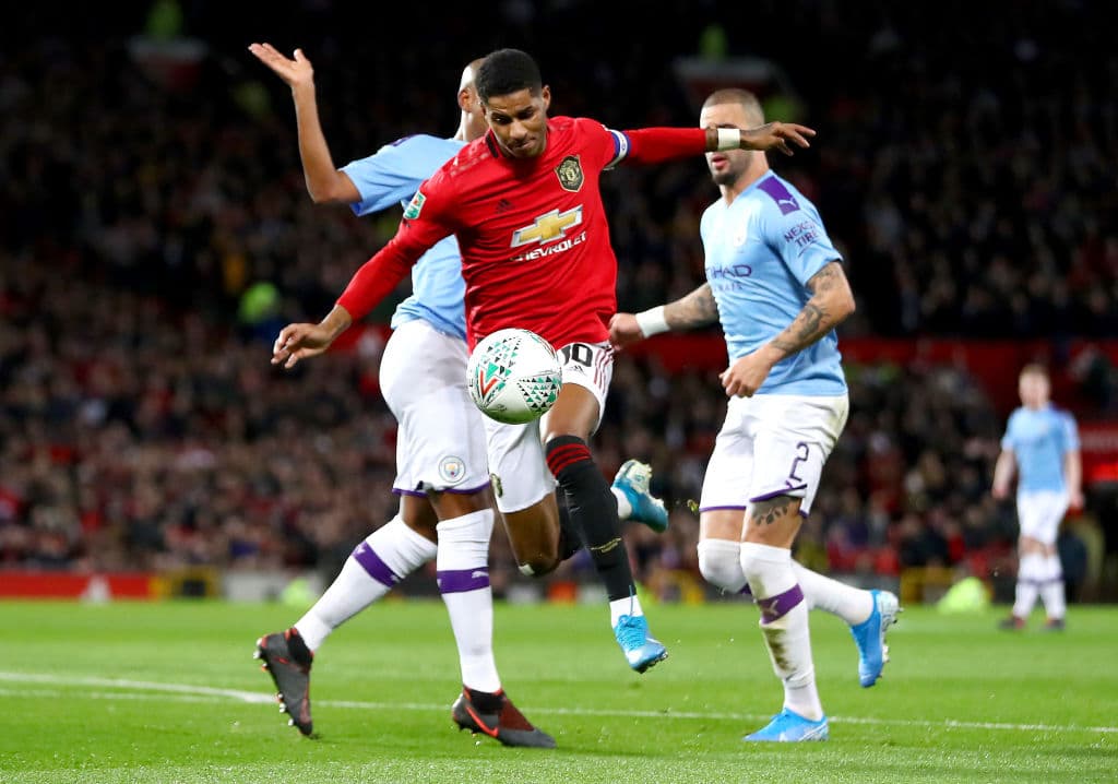 Con goles de Bernardo Silva, Riyad Mahrez y autogol de Andreas Pereira, el Manchester City se impone 1-3 en su visita a Old Trafford.