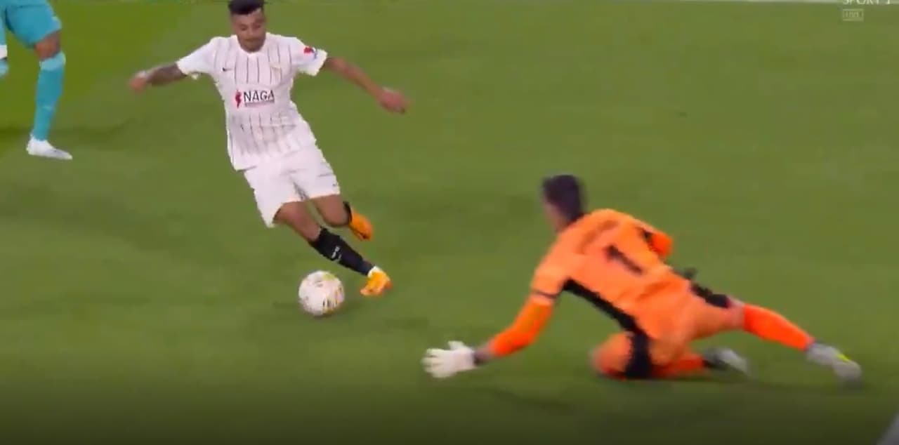 ‘Tecatito’ Corona destroza al Real Madrid y asiste en gol del Sevilla