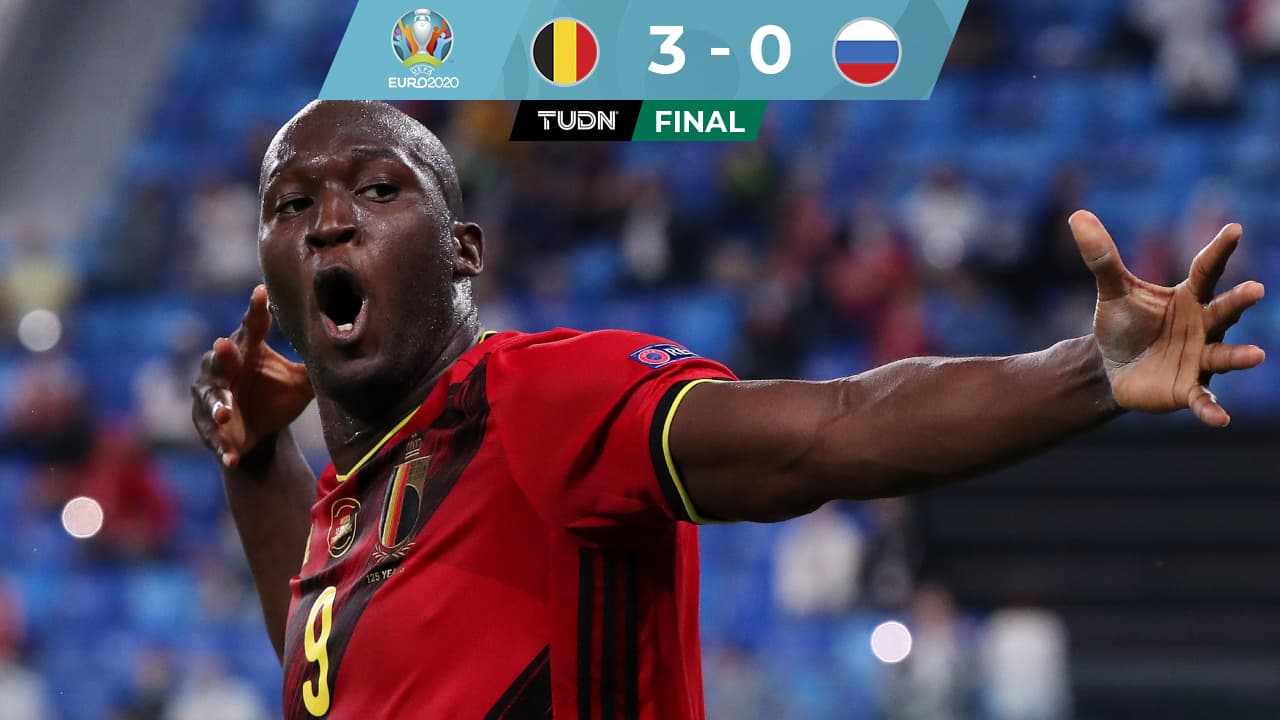 Bélgica debuta con goleada sobre Rusia y un encendido Lukaku
