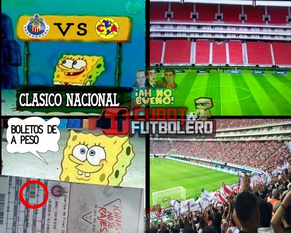 La batalla del clásico entre Chivas y América no se dio solamente en la cancha y los aficionados se tundieron con memes en las redes.