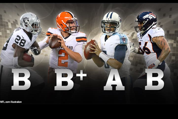 Después de una primera semana difícil de pretemporada, las calificaciones de Bucky Brooks, analista de NFL Media, están en aumento. Ve quiénes han mejorado. (A: Maestro, B: Fuerte, C: Aceptable, D: Poco Aceptable, F: Inaceptable)