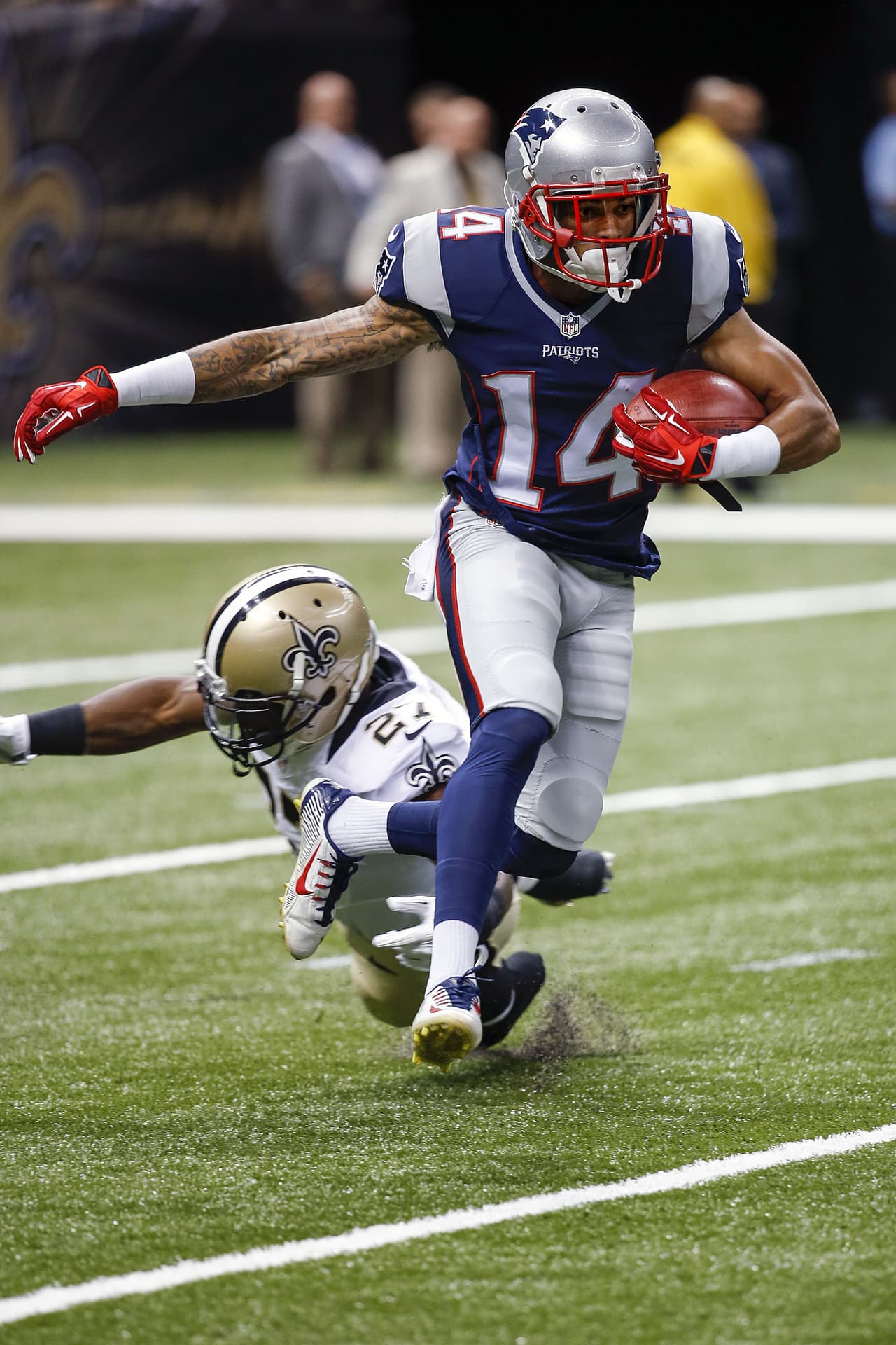 New England Patriots: Chris Harper, WR. Calificación: A-