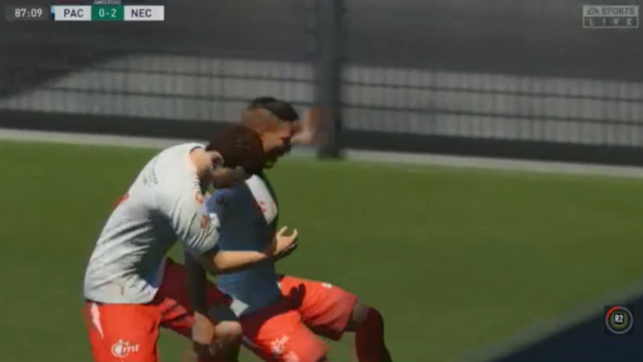 En un duelo desangelado, Carlos Guzmán de Necaxa venció 2-0 a Romario Ibarra, representante del Pachuca en la eLiga MX.