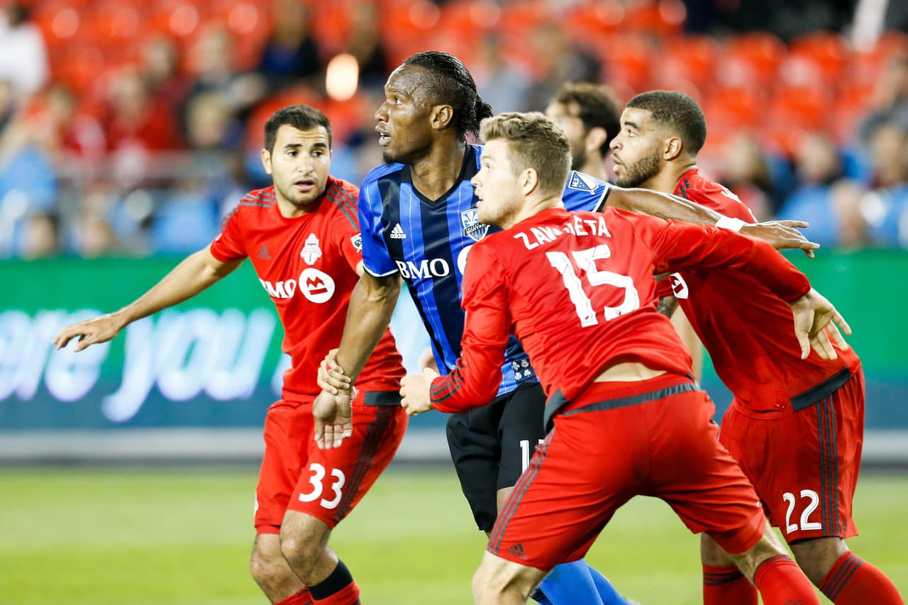 Didier Drogba está por terminar su ciclo en Montreal, recibe elogios de delanteros de Toronto