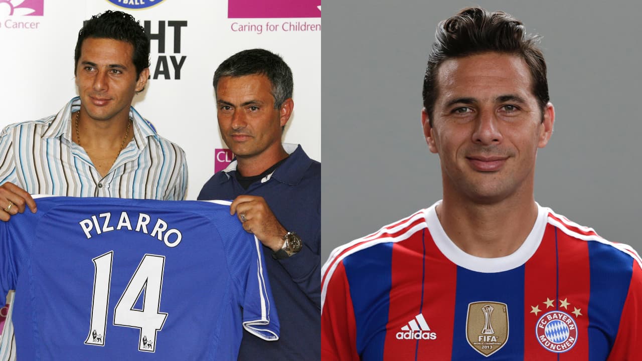 <b>Claudio Pizarro</b> - El futbolista peruano conoció a José Mourinho en su breve paso por el Chelsea. Años más tarde, cuando el jugador ya era parte del Bayern Múnich la directiva contrata a Pep Guardiola y bajo su mando vivió su último año en el fubol alemán.