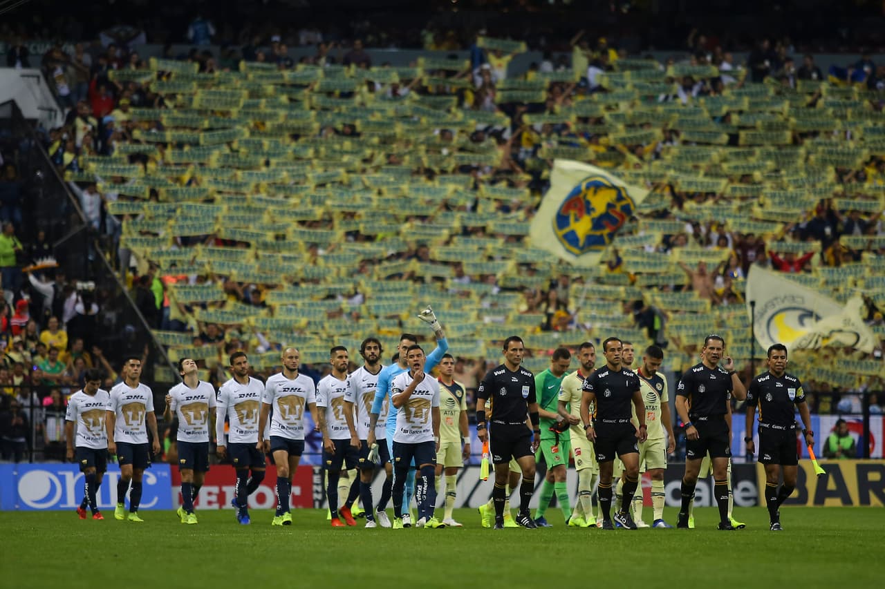 En medio de un pletórico marco, en el Estadio Azteca, Pumas de Universidad y Águilas del América para dirimir al segundo finalista del Apertura 2018 en la Vuelta de la Semifinal de la Liguilla.