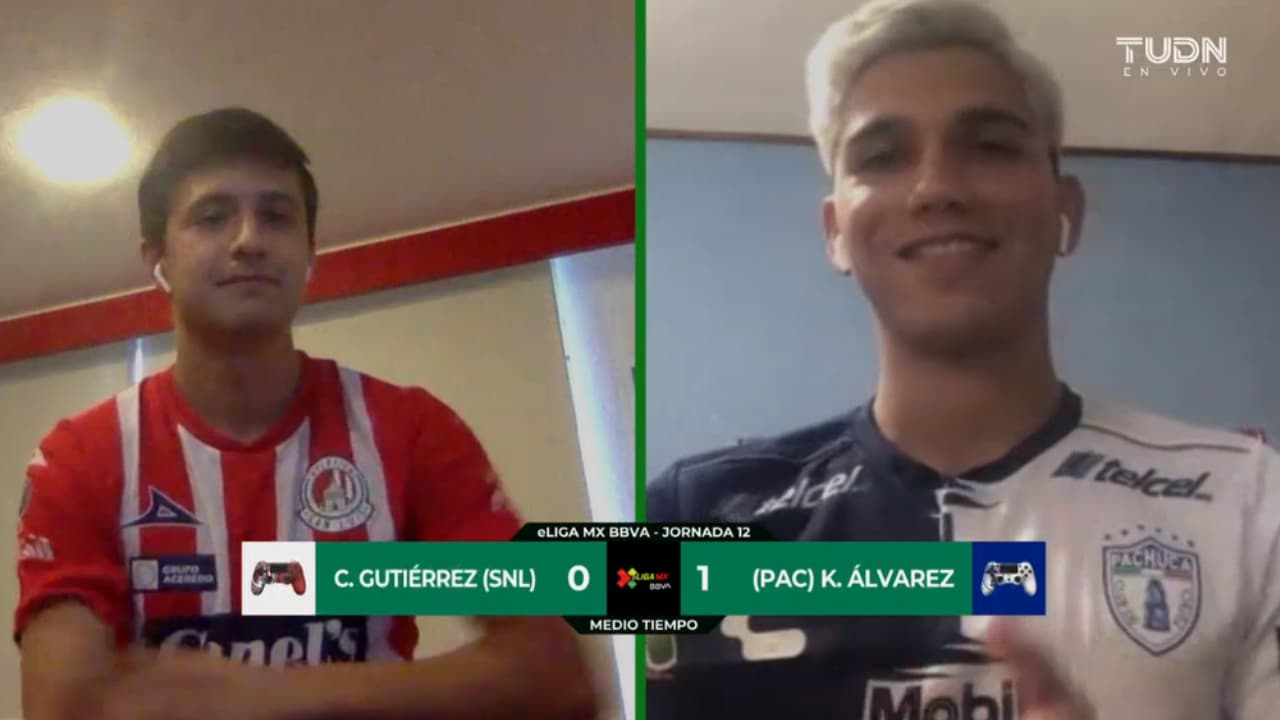 Carlos Gutiérrez cayó 0-2 ante Kevin Álvarez y Pachuca escala al segundo puesto del futbol virtual.
