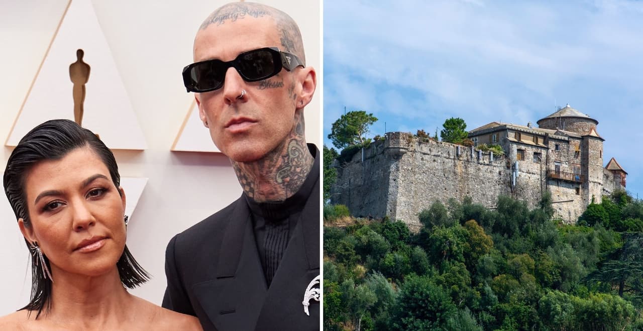 Kourtney Kardashian y Travis Barker se casarán por tercera vez en un lujoso castillo italiano
