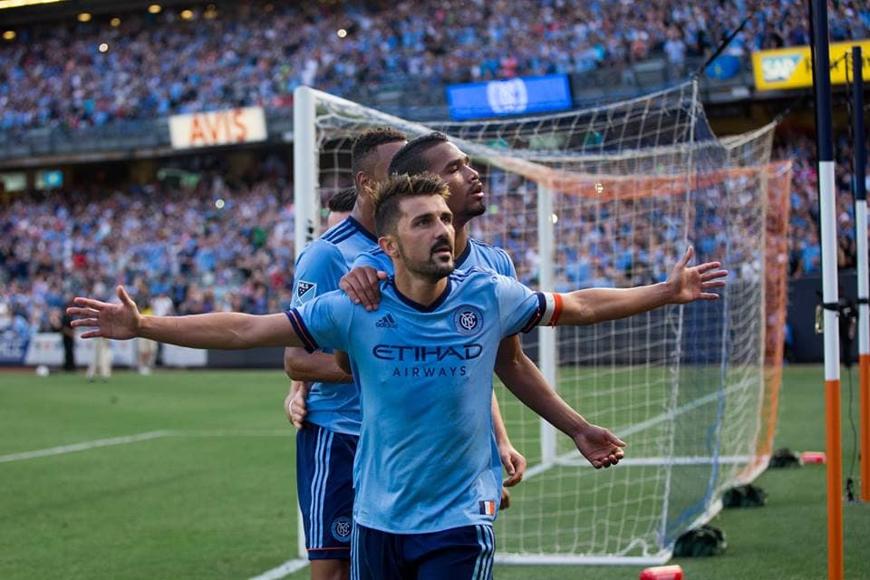 Después de haber conseguido su primer triplete en la MLS, David Villa comanda el Equipo de la Semana 22 en la MLS. (Facebook | New York City FC)