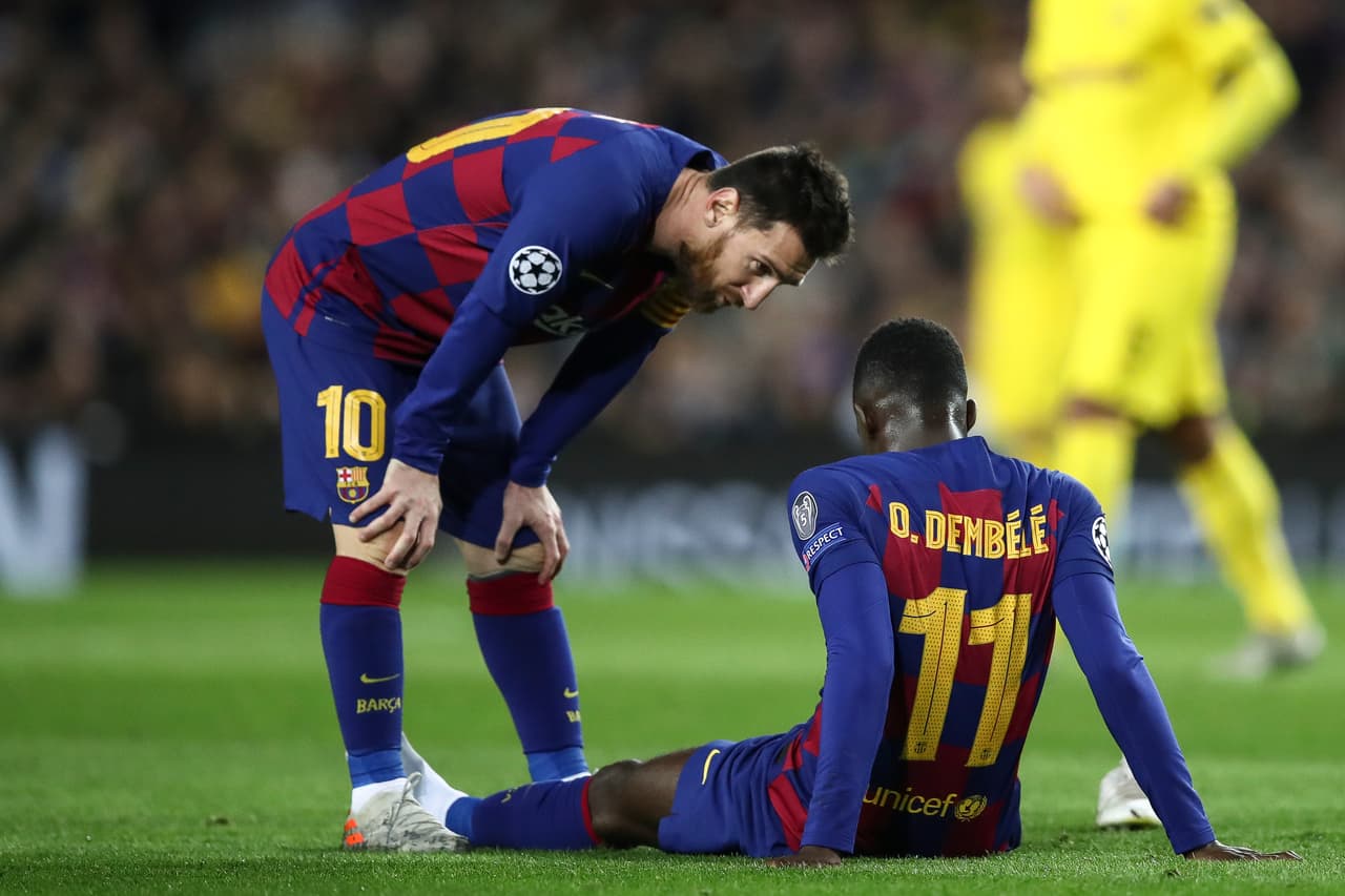 ¡Terrible noticia! Ousmane Dembélé estará 10 semanas de baja
