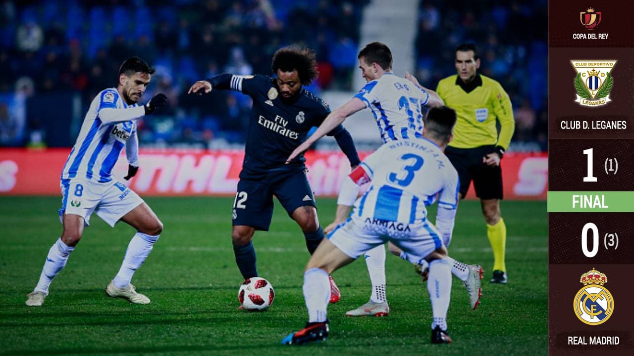 Un 'flojo' Real Madrid no puede con el Leganés pero avanza en la Copa del Rey