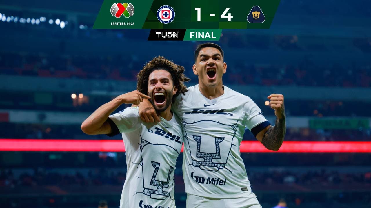 Casa maldita, Cruz Azul es goleado por Pumas en el Azteca