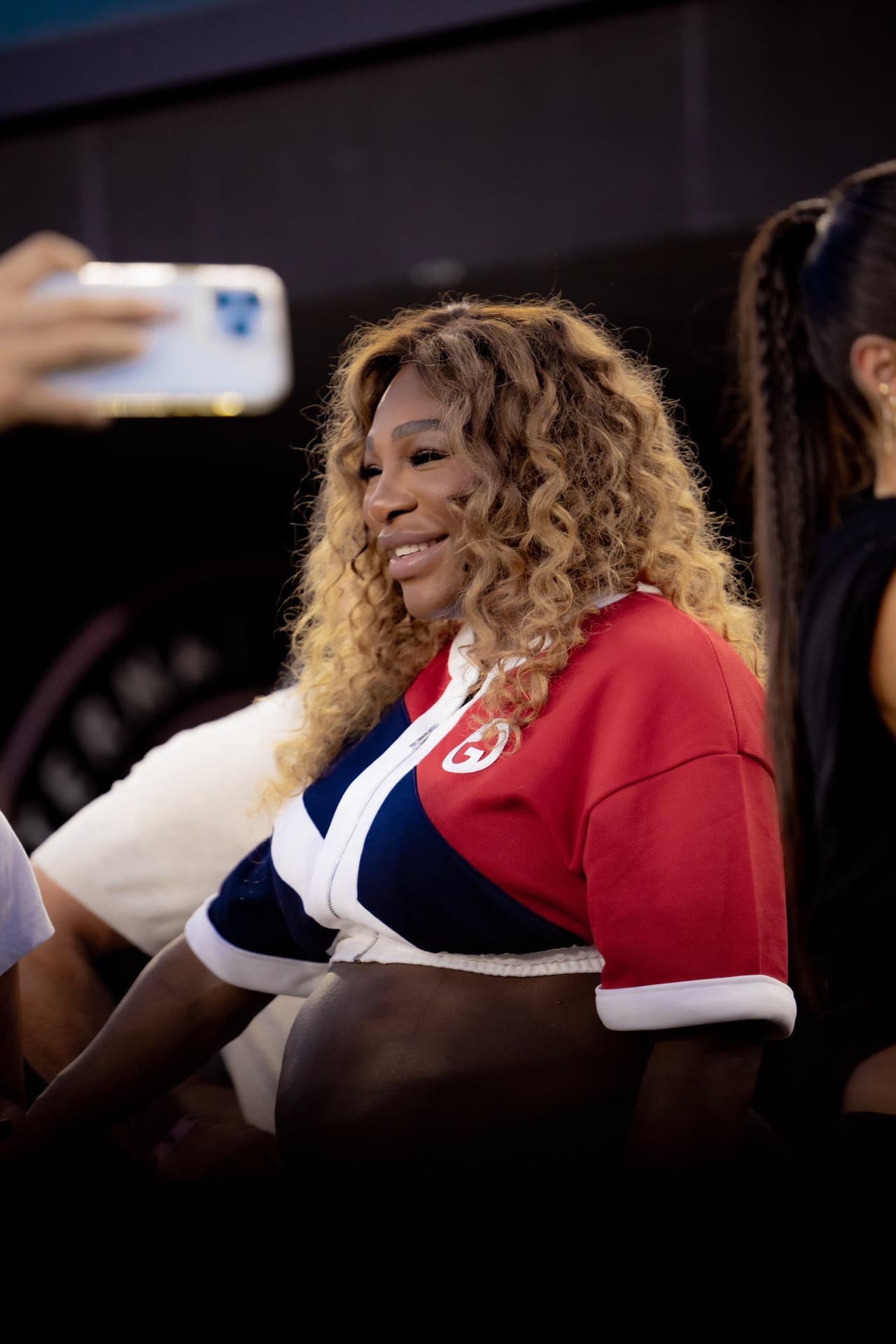 Una grande del deporte estadounidense: Serena Williams no quiso dejar de estar presente en el DRV PNK Stadium.