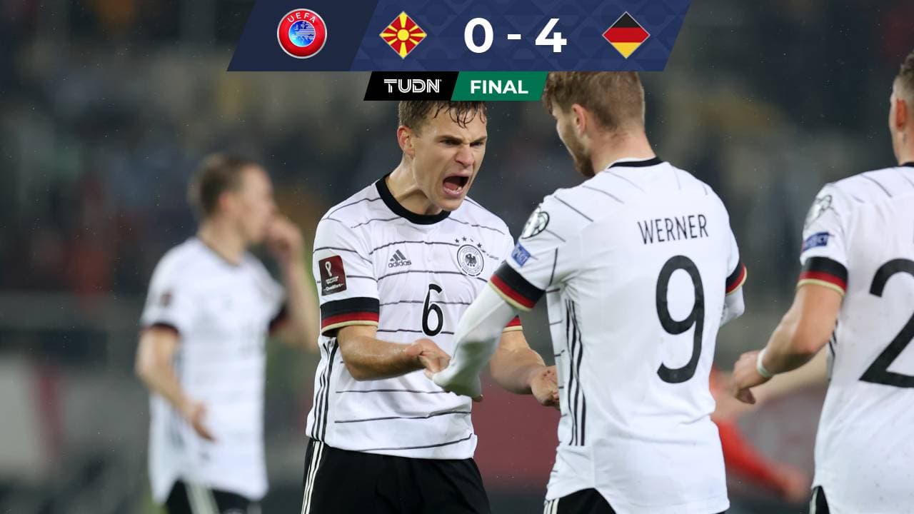 ¡Alemania vence a Macedonia y es el primer invitado a Qatar 2022!