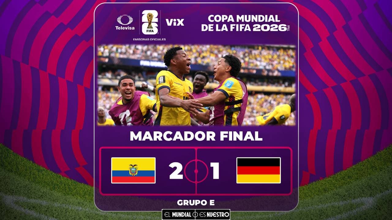 Ecuador da la campanada del Mundial y vence a Alemania
