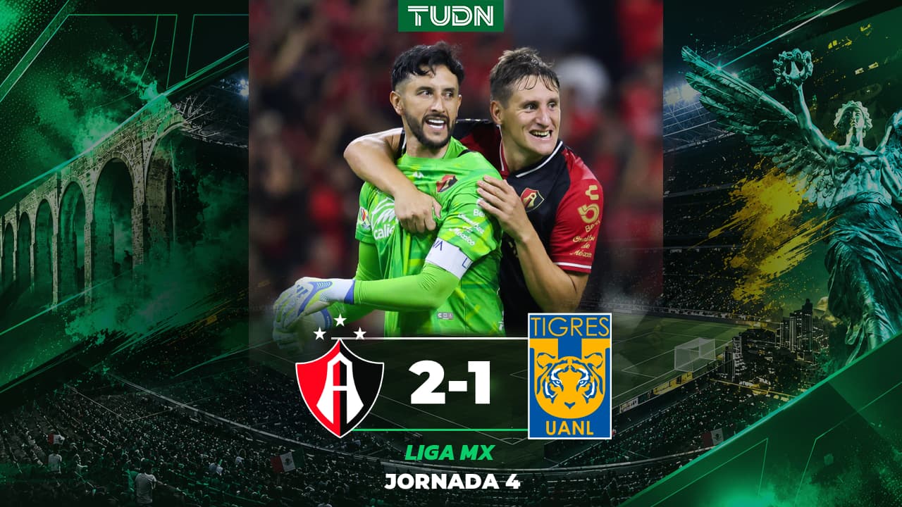 Atlas derrota con drama a Tigres en su 110 aniversario