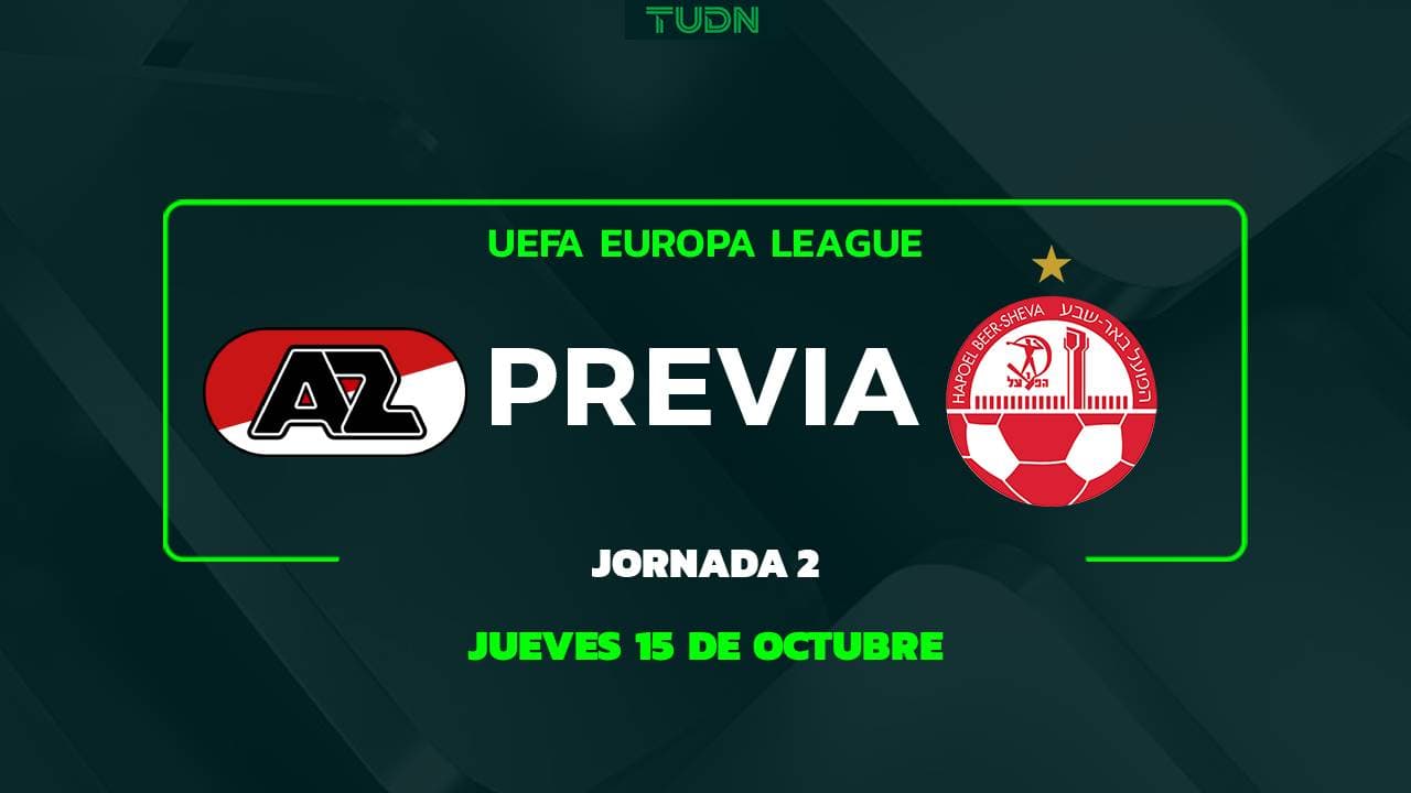 AZ Alkmaar vs. H. Beer-Sheva: A qué hora y dónde ver el partido de la Jornada 2 en la UEFA Europa League 2026-2027