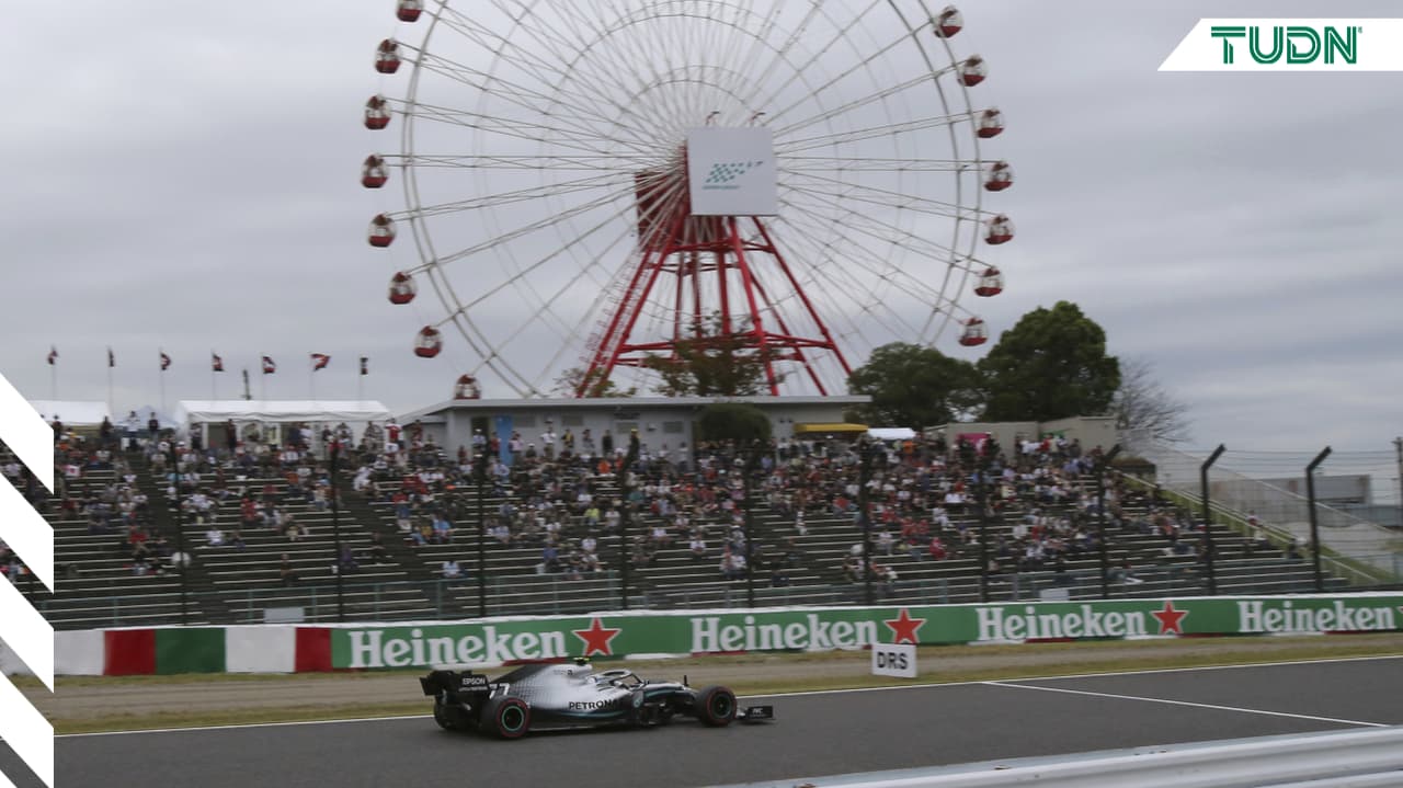 Bottas lidera prácticas en Japón ante amenaza de tifón