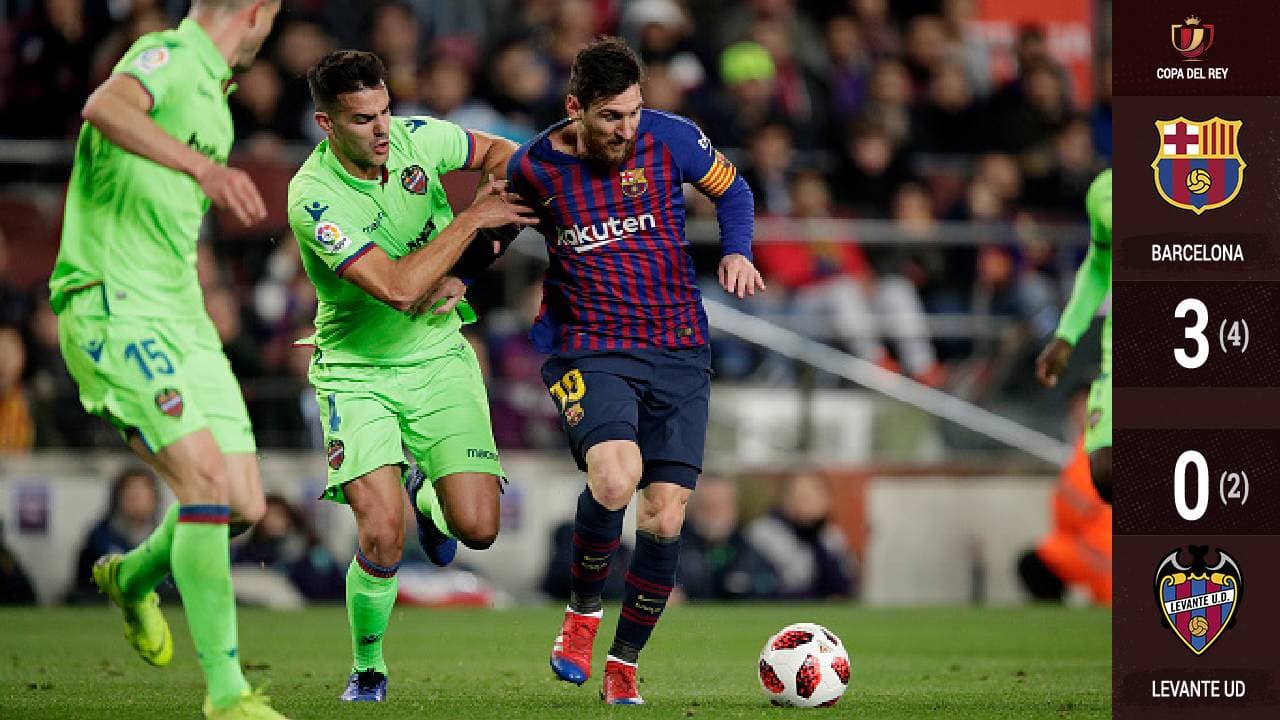 Con un Messi inspirado, el Barcelona se mete en cuartos de final de la Copa del Rey