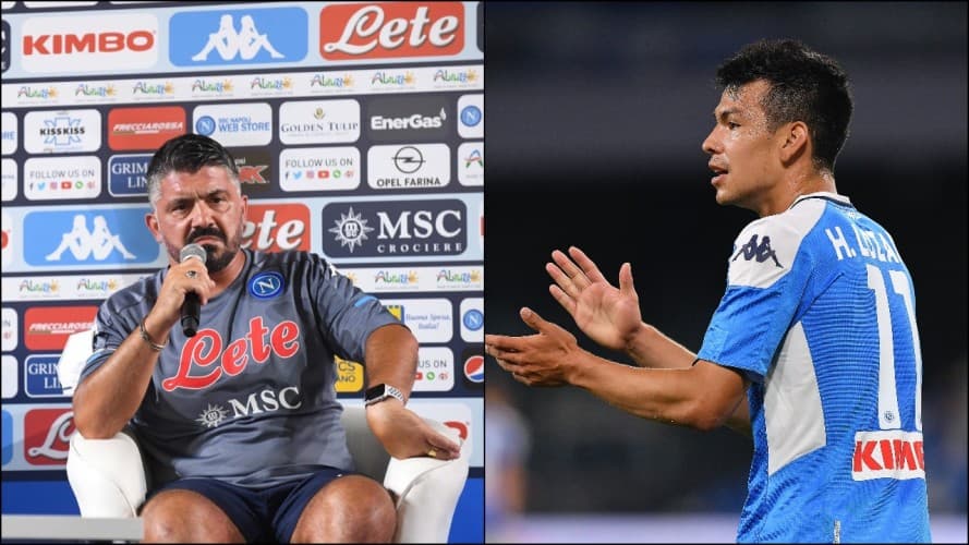 Gattuso informa que el 'Chucky' Lozano seguirá en el Napoli