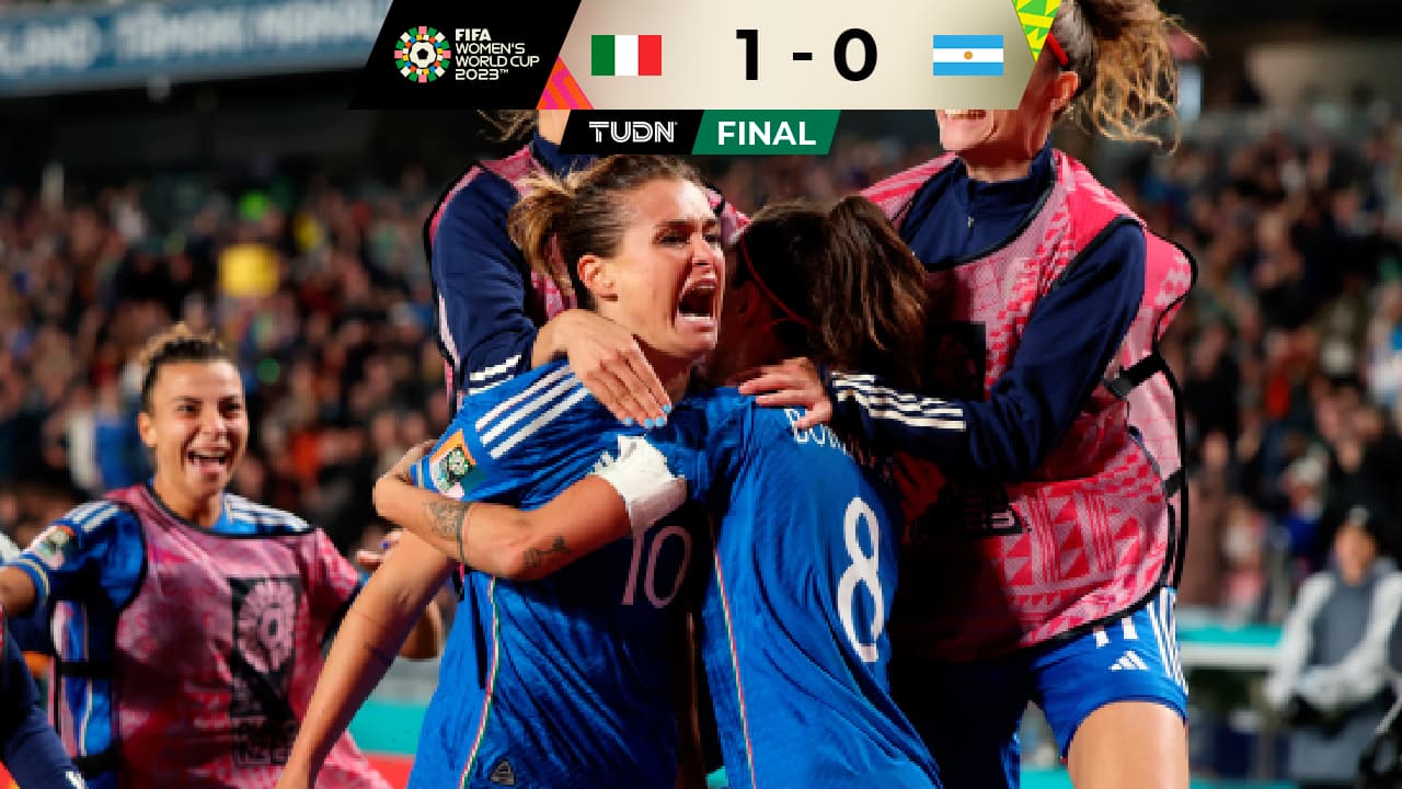 Italia derrota a Argentina con cabezazo sobre la hora en el Mundial Femenil