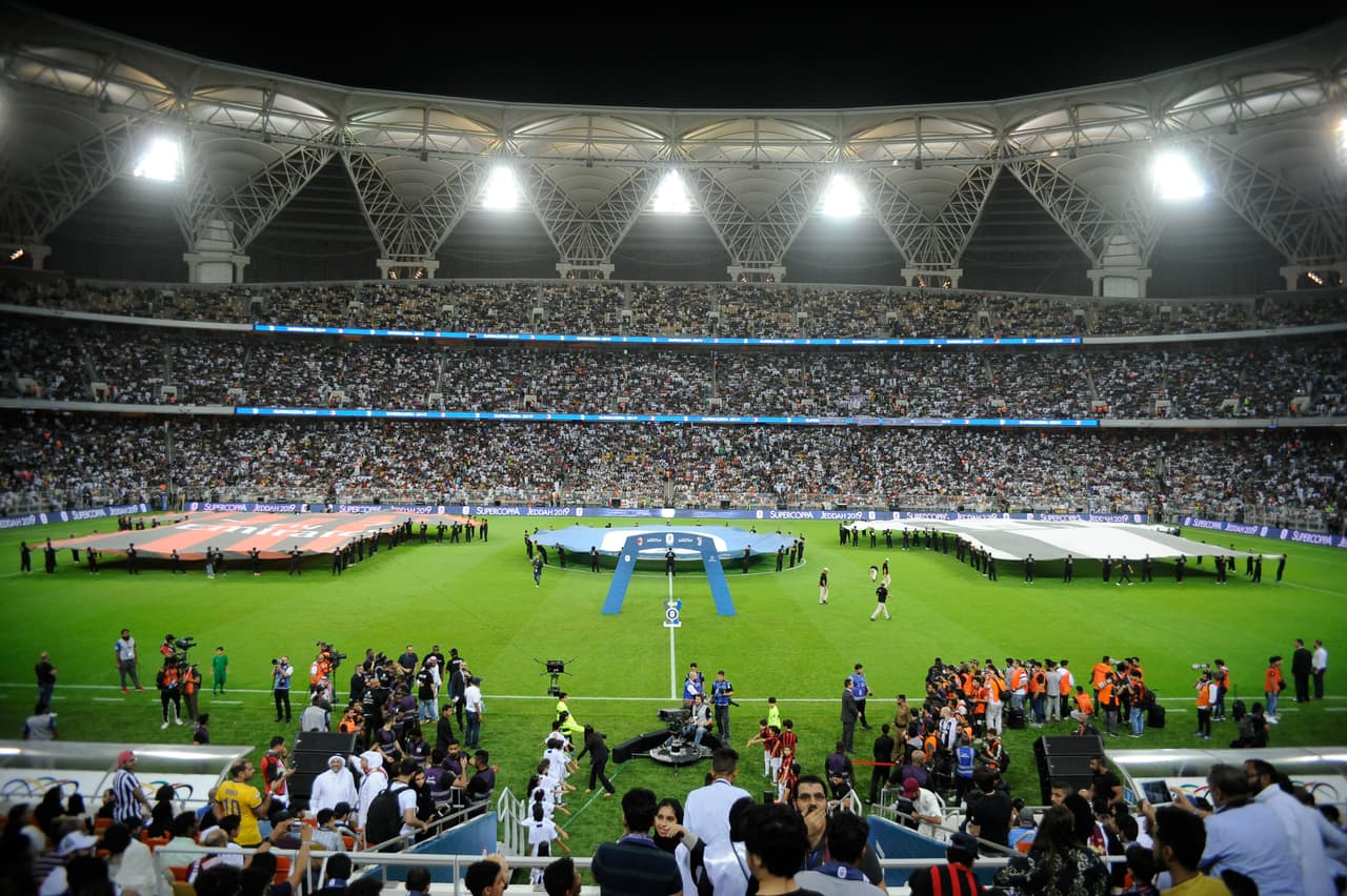 Esta Supercopa, disputada en Arabia Saudita, fue la décima que se disputó por fuera de Italia: cuatro fueron en China, dos en Estados Unidos, dos en Catar y una en Libia.