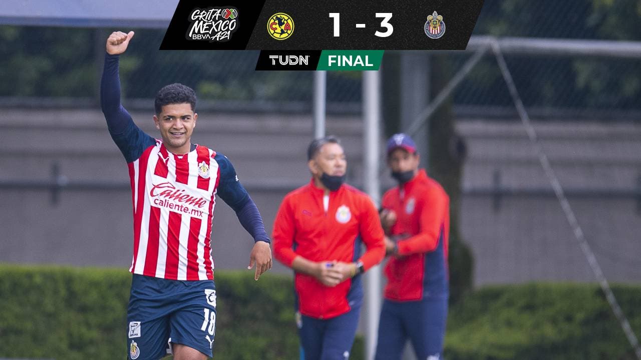 Chivas le mete tres al América y gana el Clásico Nacional sub 20