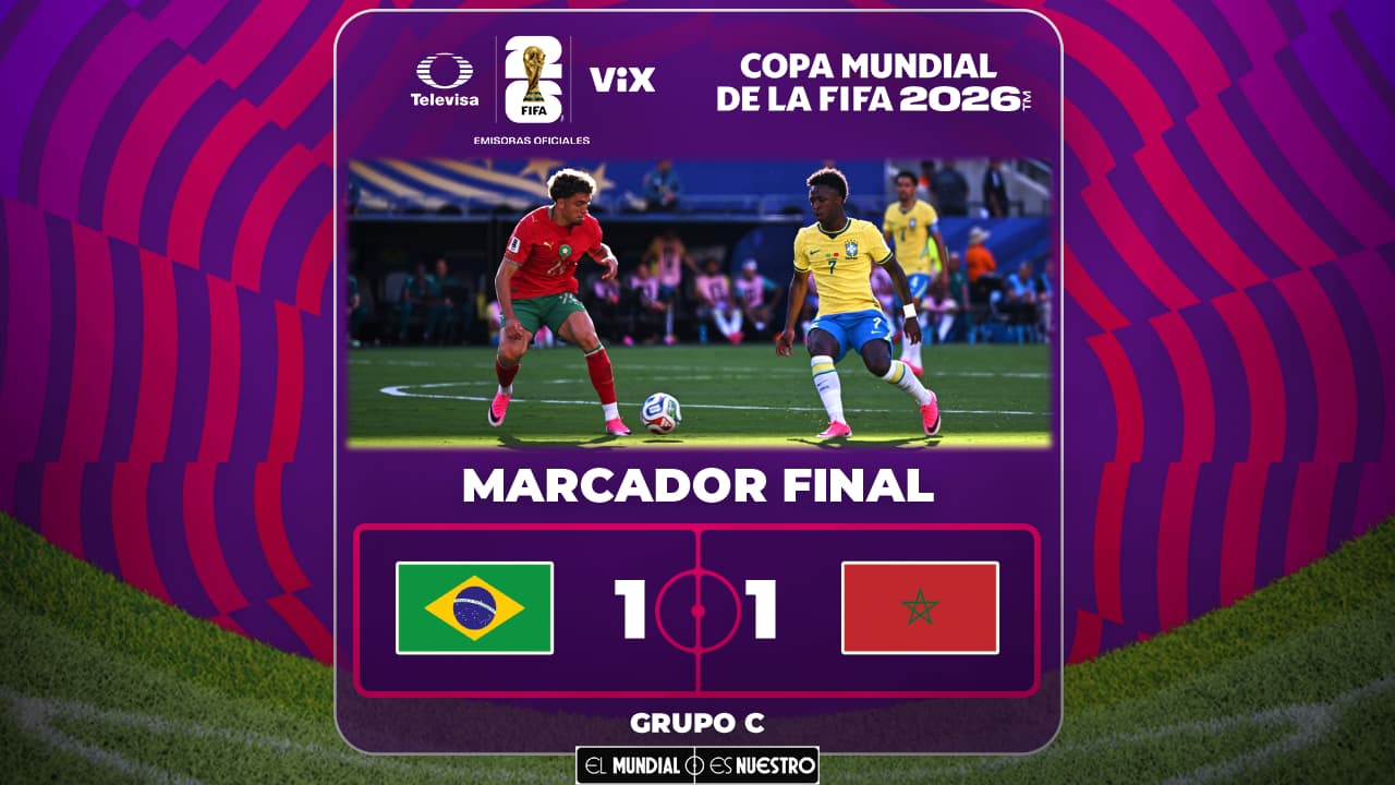 Brasil y Marruecos empatan en su presentación en la Copa del Mundo 2026